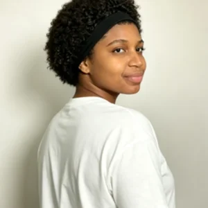 Afro Style 13×4 Lace Front Wig Natural Black Short