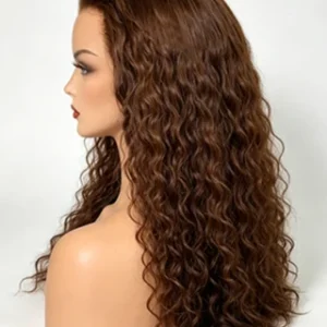 Brown 13×4 Lace Front Water Wave Wig 12–30"