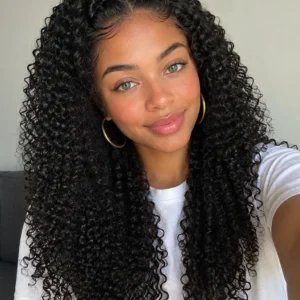 Baby Curl SDD Donor 13×4 Lace Front Wig 20–22" Natural Black