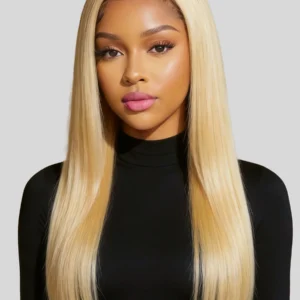 SDD Vietnamese Donor Straight Hair 5×5 Glueless Blonde 18–24"