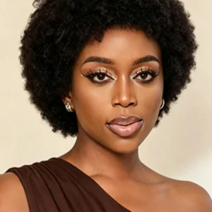Afro Short Wig – Natural Black