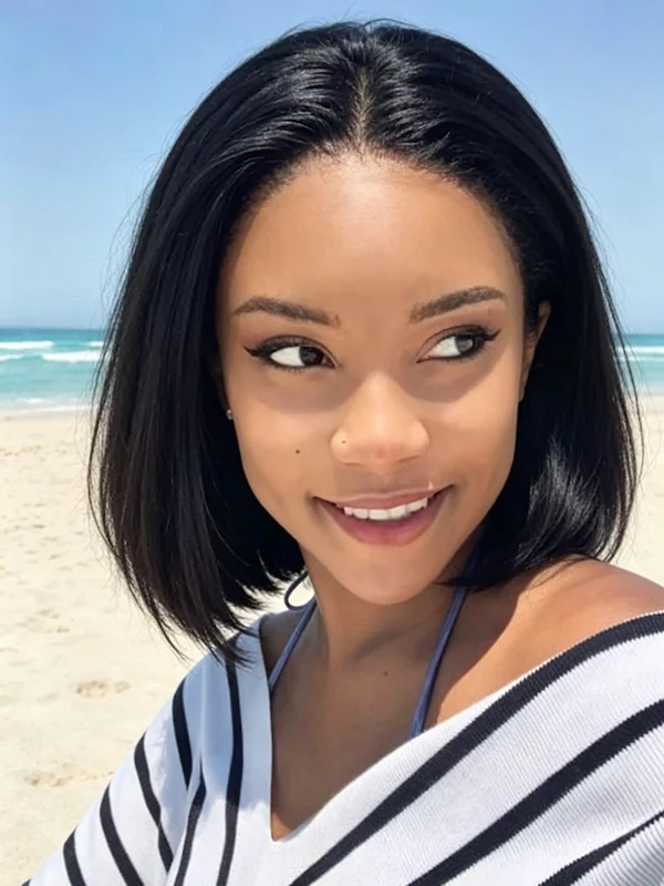 PRICIA 13×4 Straight Lace Front Bob Wig – Human Hair - Image 4