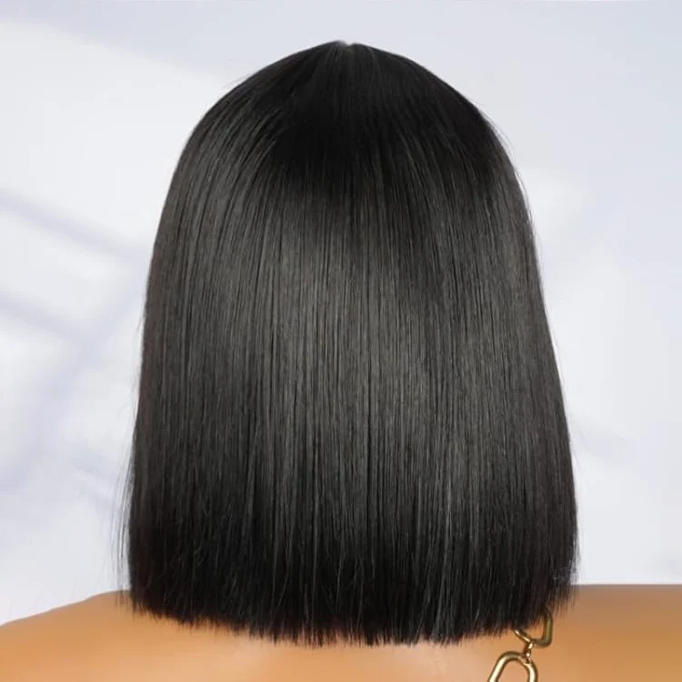 SDD Vietnamese 13×4 Lace Front Straight Wig Natural Black 10–22" - Image 2