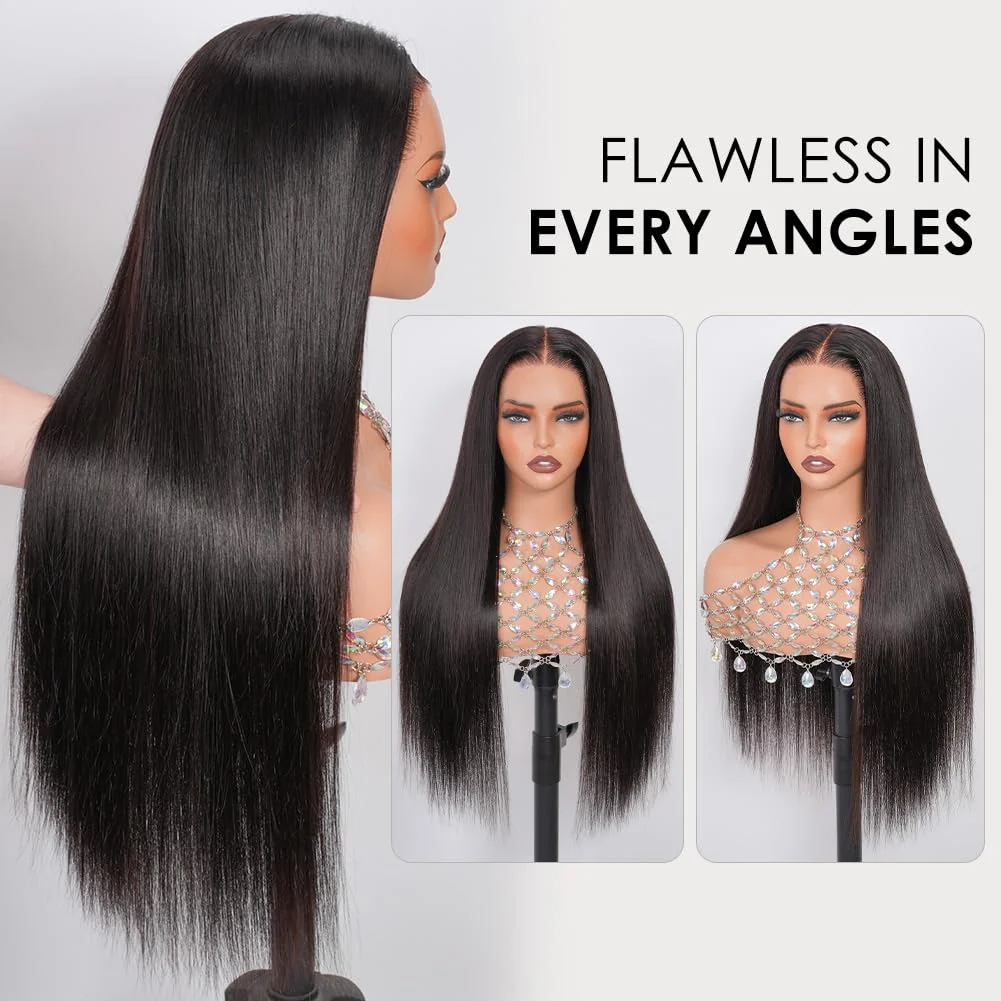 SDD Vietnamese Hair 13×4 Lace Front Wig Straight Natural Black 18–22" - Image 3
