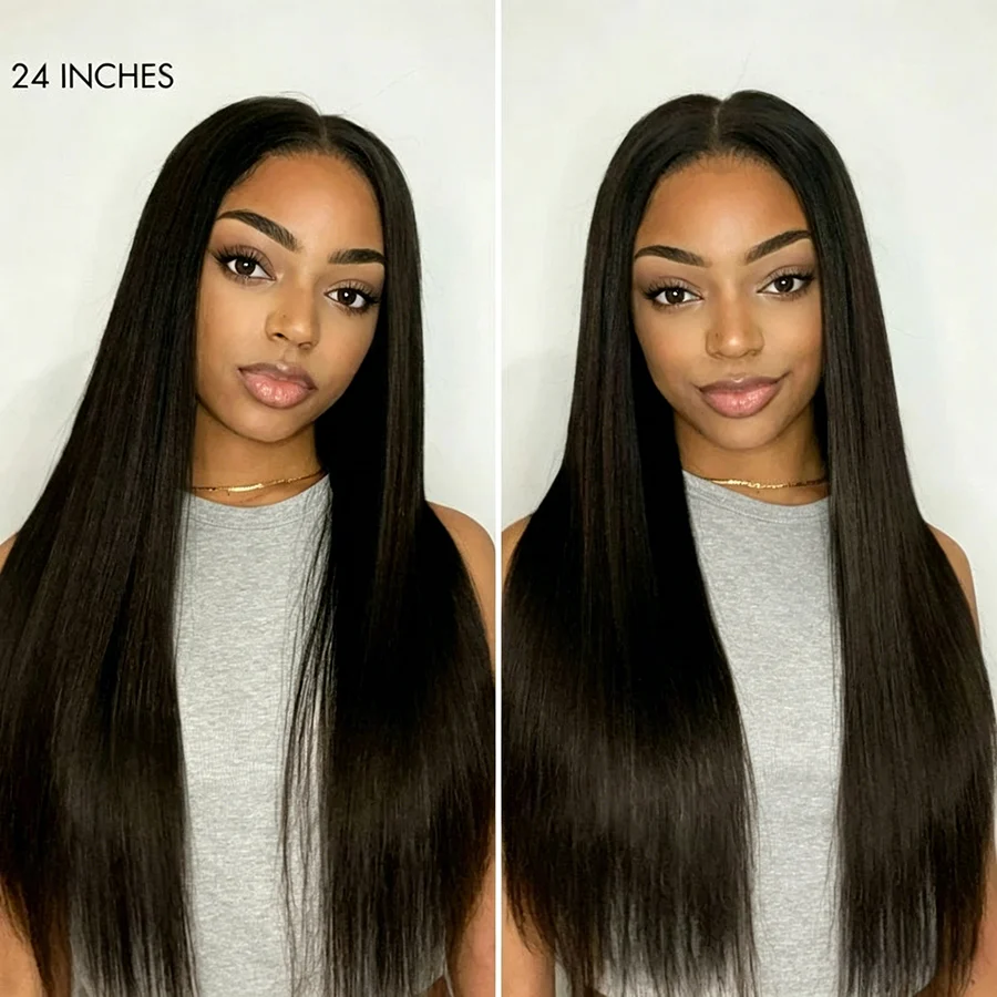 PRICIA 13×4 Long Straight Lace Front Wig – Human Hair