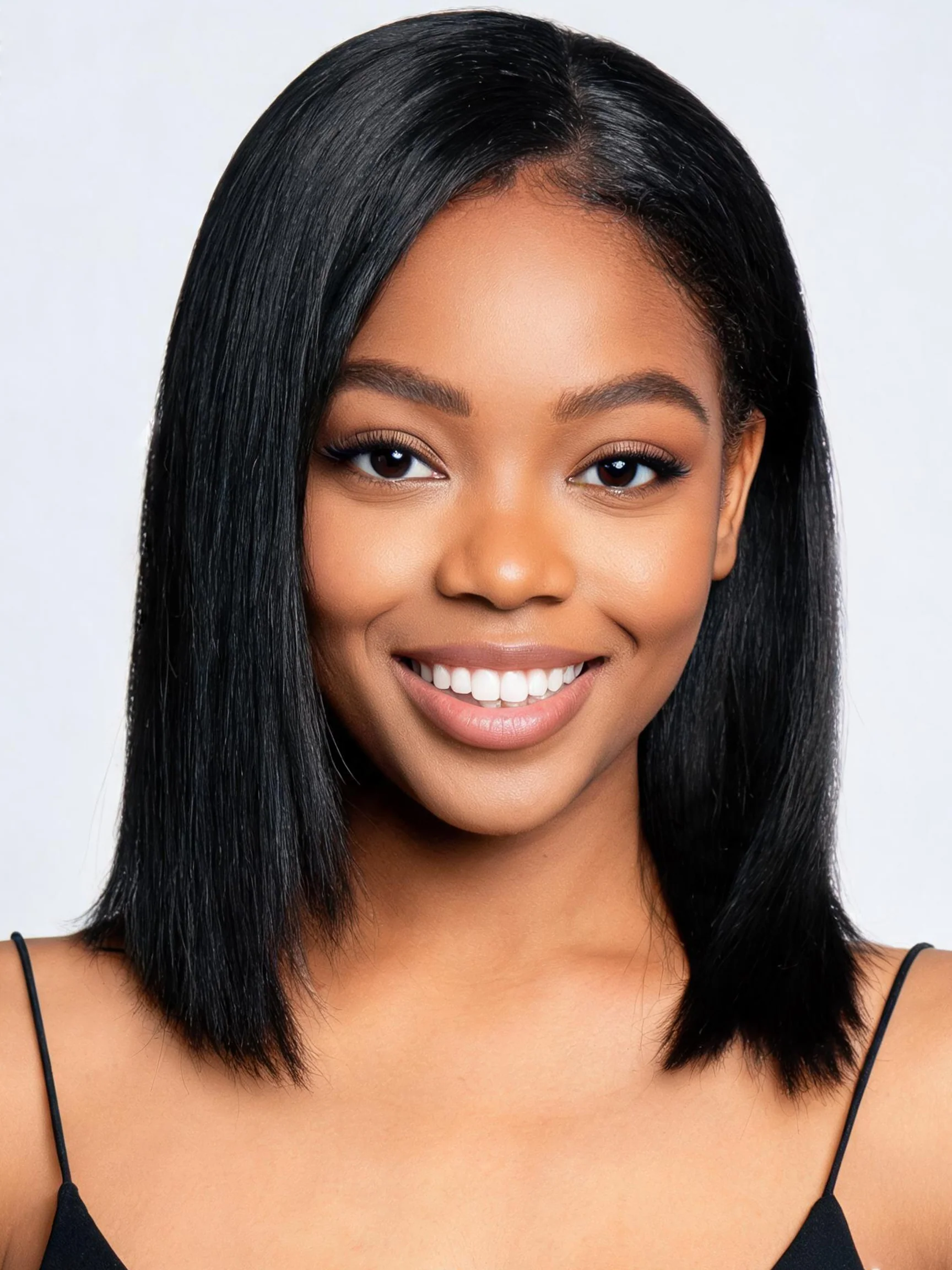 PRICIA 4×4 Glueless Double Drawn Straight Bob Wig – Human Hair - Image 3