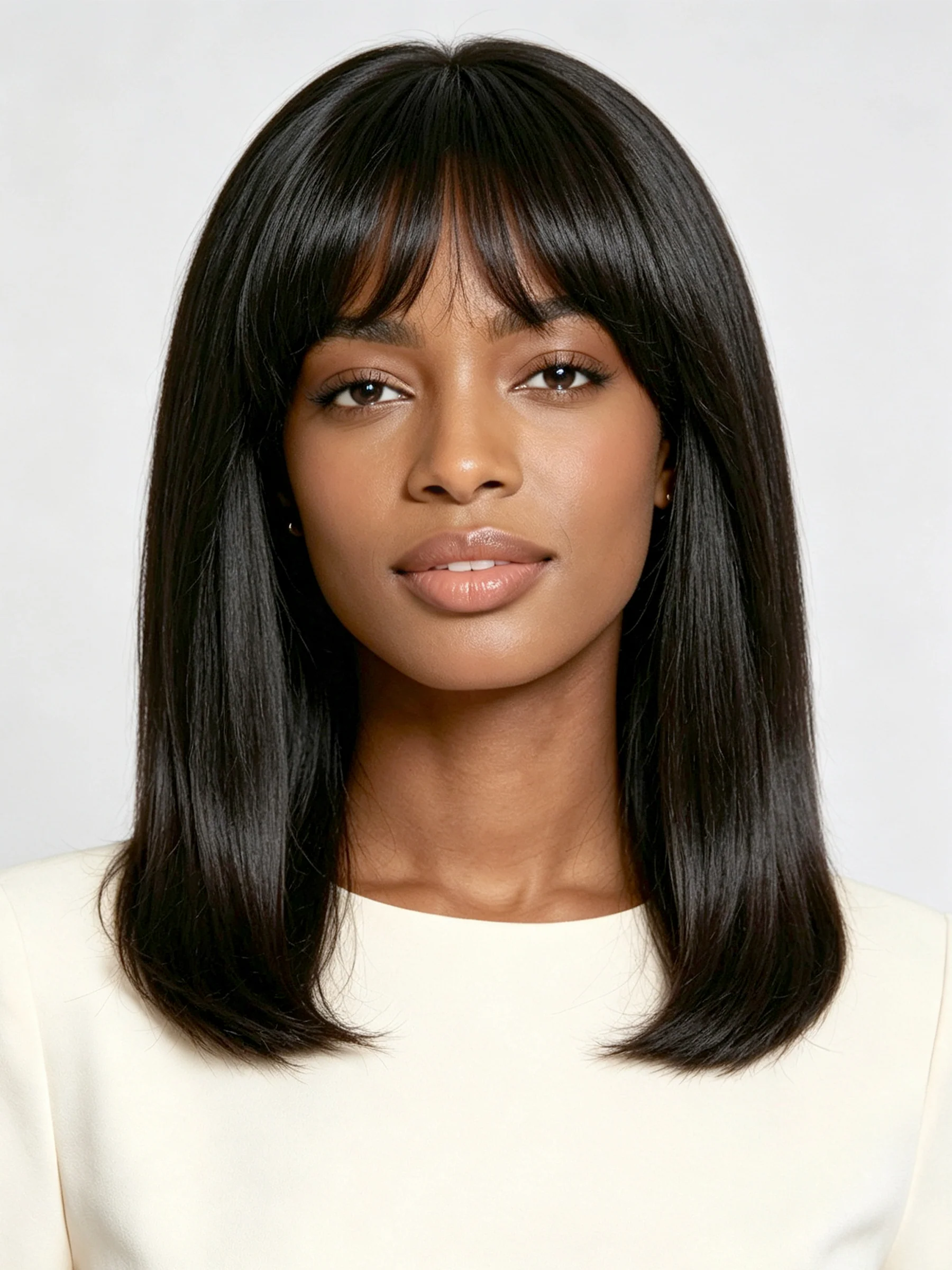 PRICIA Straight Fringe Bob Wig – Human Hair - Image 2