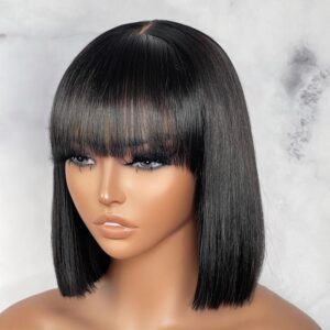 Wear & Go Straight T-Part Lace Wig – Natural Black – 10"